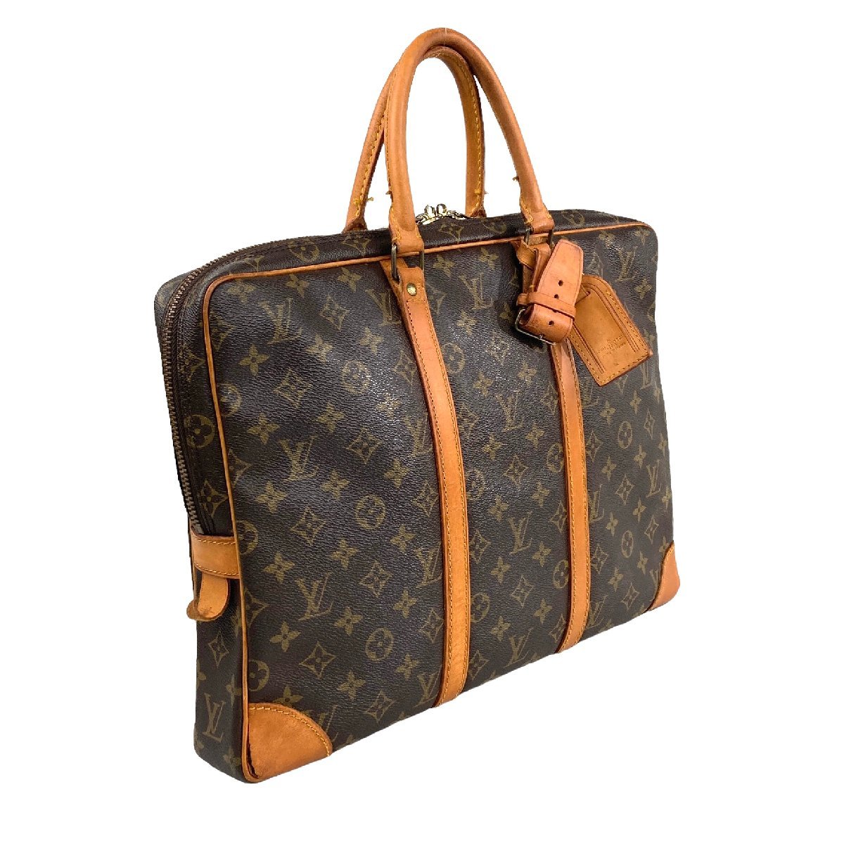 【1円～】ルイヴィトン Louis Vuitton バッグ ビジネスバッグ モノグラム ポルト ドキュマンヴォワヤージュ M40226 864VI レザー 中古　_画像2