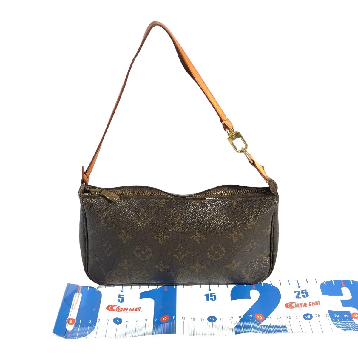 【1円～】ルイヴィトン LOUIS VUITTON バッグ ポーチ モノグラム ポシェットアクセソワール M40712 VI1000 PVC レザー ブラウン 中古_画像4