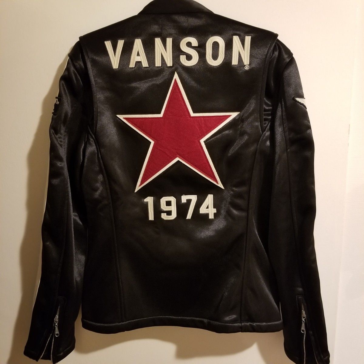 l[バンソン banson] ジャケット ロゴ刺繍 NVSZ-2215 メンズ ライダースジャケット