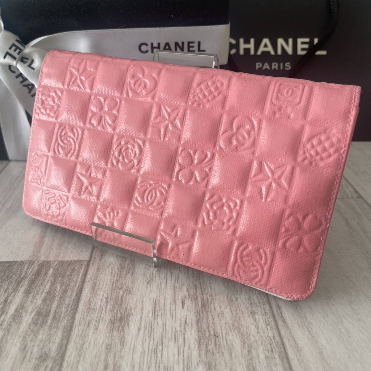 1円〜 CHANEL シャネル ココマーク 長財布 アイコンライン_画像3