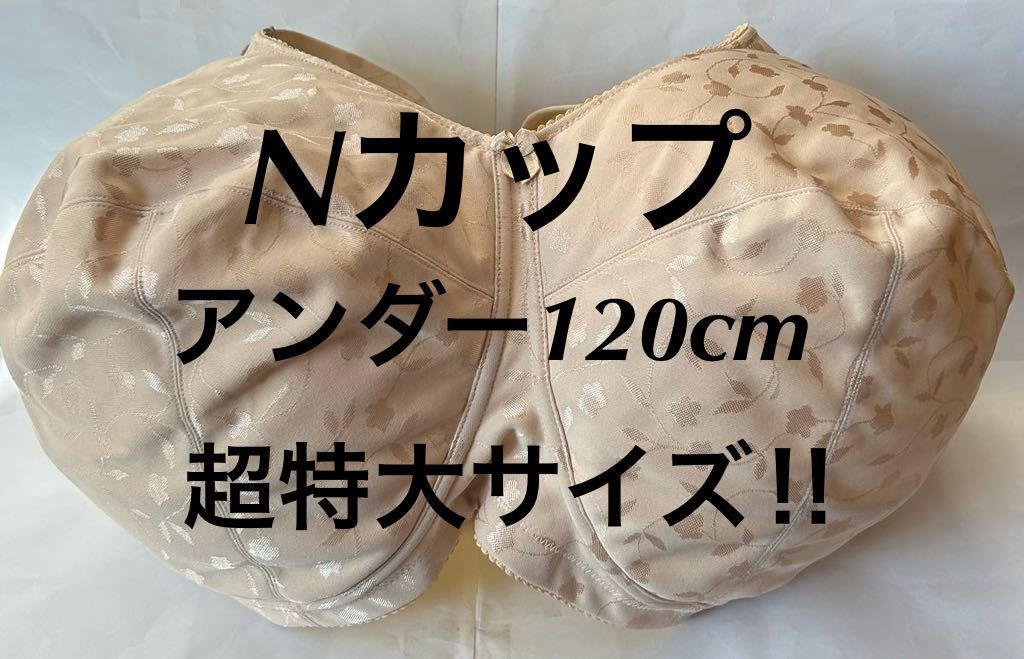 新品未使用　タグ付き　Jカップ■アンダー110■ブラジャー■超大きいサイズ■特大サイズ■グラマーサイズ■ベージュ_画像1