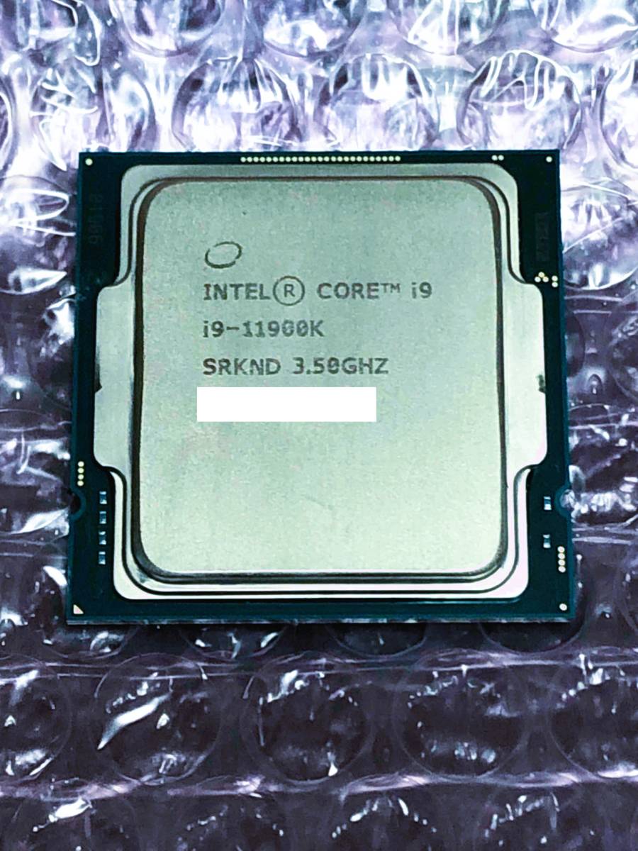 Intel Core i9-11900K 3.5GHz 第11世代 中古品 LGA1200 i9 11900K RocketLake TB5.3GHz 8C/16T16M_画像1