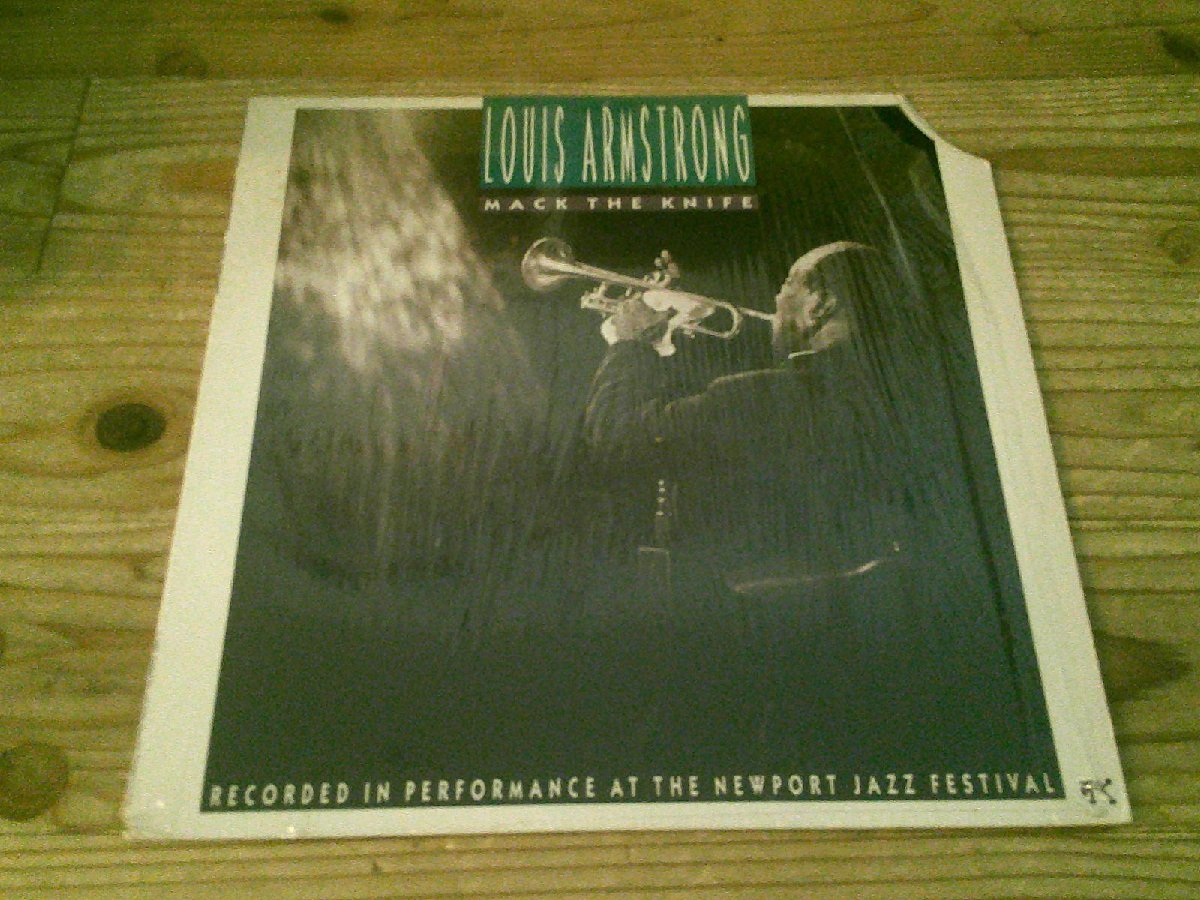 LP：LOUIS ARMSTRONG MACK THE KNIFE Recorded In Pegormance at the Newport Jazz Festival ルイ・アームストロング：US盤：シュリンク付の画像1