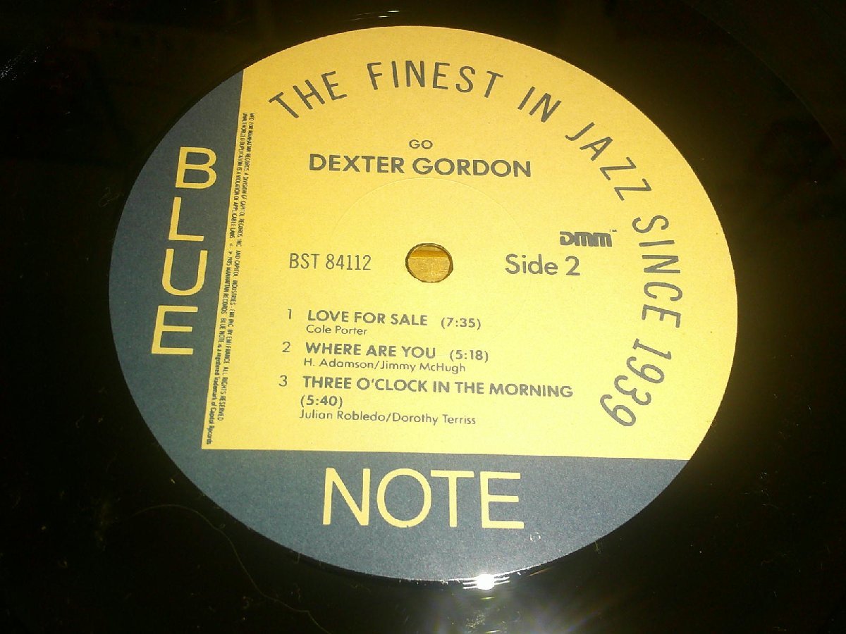 LP：DEXTER GORDON GO デクスター・ゴードン：US盤：BLUE NOTE：DMM：丸ポスター付き：Cadre Rouge Audiophile Edition_画像2