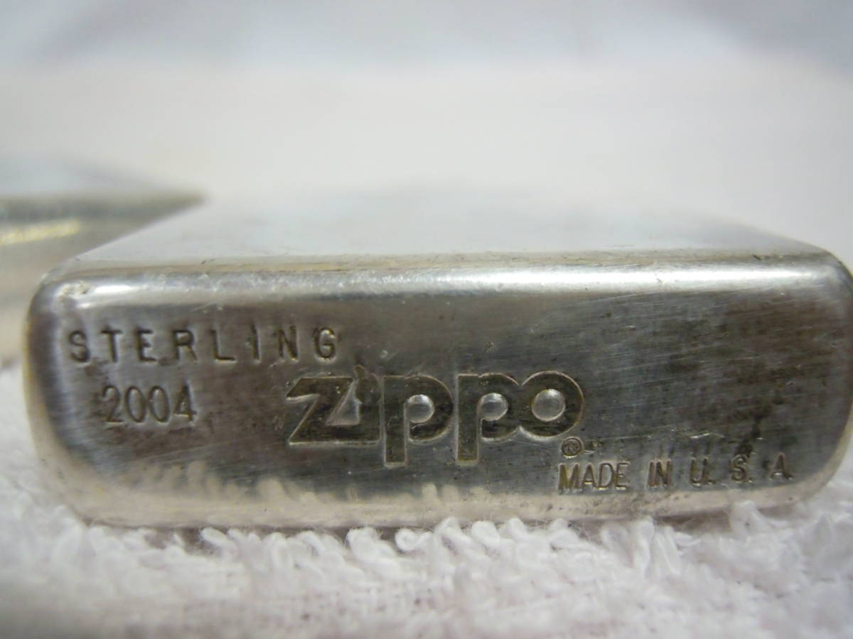 Zippoライター スターリングシルバー　2004年　着火未確認_画像7