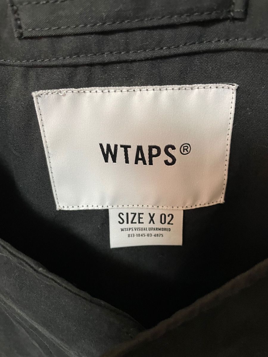 wtaps クロスボーン　ノーカラーシャツ221WVDT-SHM04 SCOUT / LS / NYCO. TUSSAH