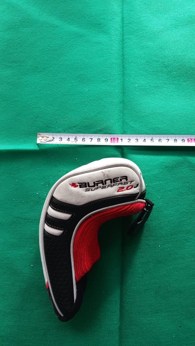 ★★テーラーメイド TaylorMade BURNER SUPERFAST 2.0J ヘッドカバー　３．5W用 （白×黒×赤）E33_画像7