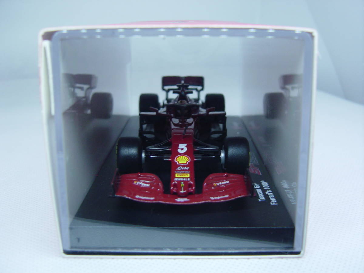 送料350円～ burago 1/43 Ferrari SF1000 Tuscan GP Ferrari's 1000th 2020 S.Vettel フェラーリ ベッテル トスカーナGP ドライバー付きの画像2