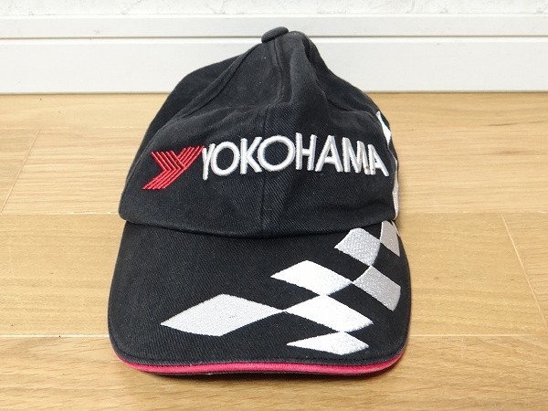  rare Vintage YOKOHAMA Yokohama Tire Motor Sport racing mechanism nik old car 58cm cap hat retro that time thing 