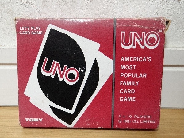 希少 80年代 ビンテージ トミー 日本製 UNO ウノ カードゲーム 2個セット レトロ 昭和 当時物_画像3