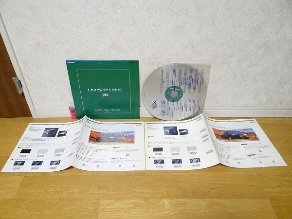 希少 90年代 ビンテージ 1995年 1998年 HONDA INSPIRE ホンダ インスパイア レーザーディスク カタログ 2個セット 旧車 当時物_画像3