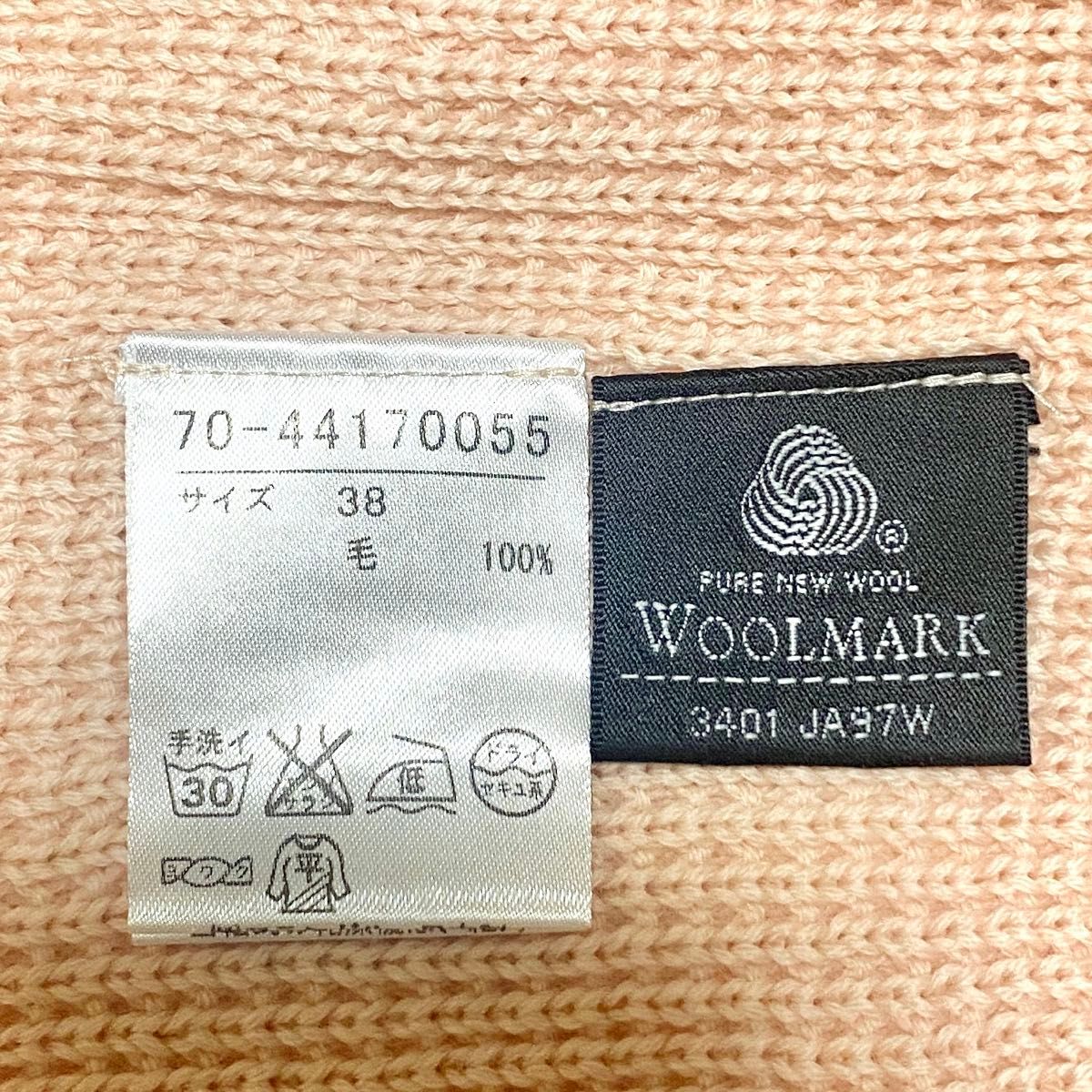 7-ID concept ウール ニット セーター ピンク系 日本製 サイズ38