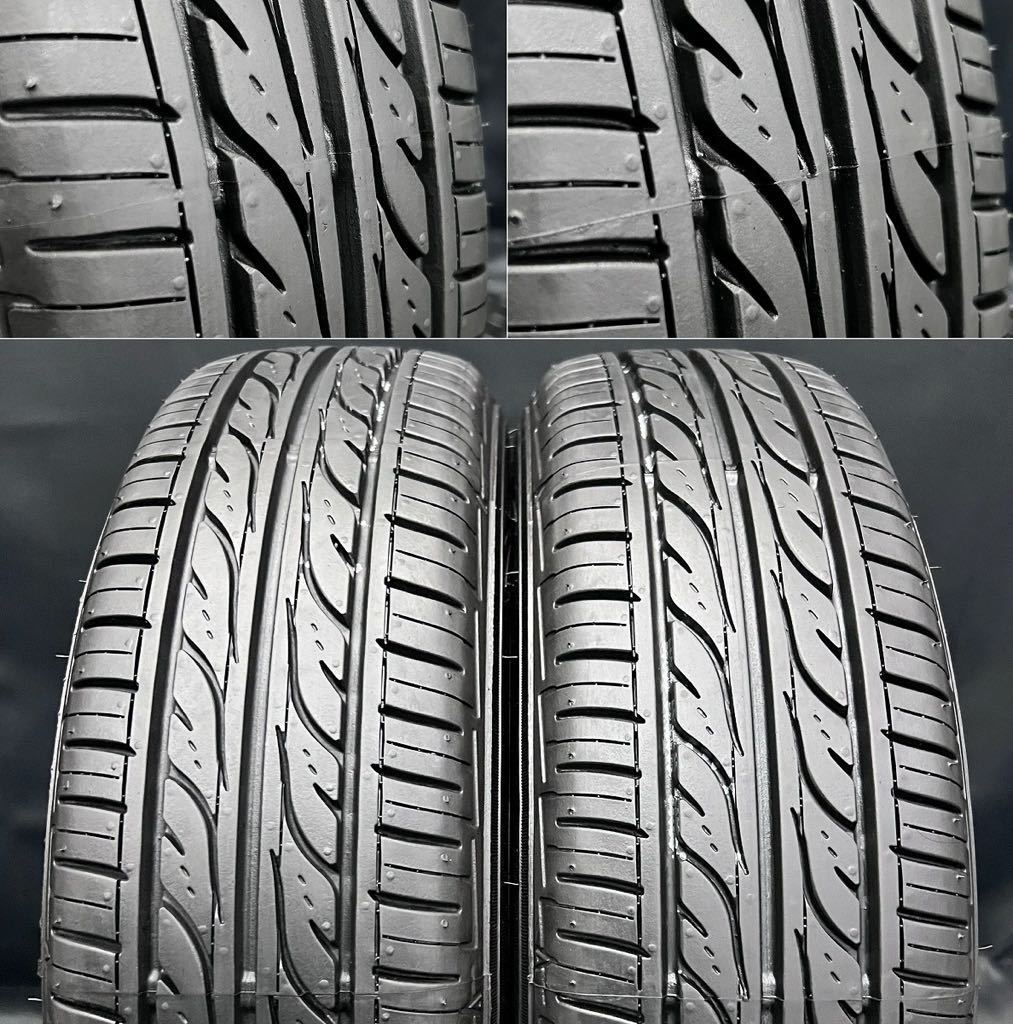 23年製9～9.5分山★DUNLOP ENASAVE EC202 155/65R14&wedsアルミ 4本 240119-S1 N-BOX ワゴンR スペーシア タント デイズ等*ホイールセット_画像2