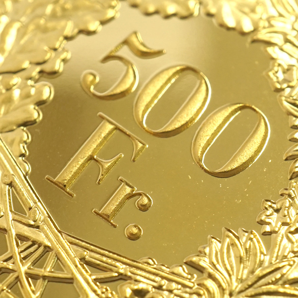 中古A/美品 スイス 現代射撃祭記念 純金 コイン 500フラン金貨 2012年 グラウビュンデン 24金 K24 硬貨 貨幣 20417078_画像4