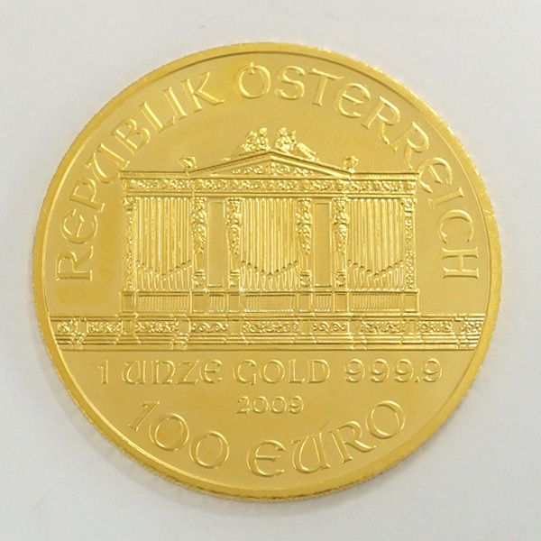 中古A/美品 24金 ウィーン金貨 1オンス 1oz オーストリア ランダムイヤー コイン 硬貨 貨幣 k24-1oz-wien-a_画像2