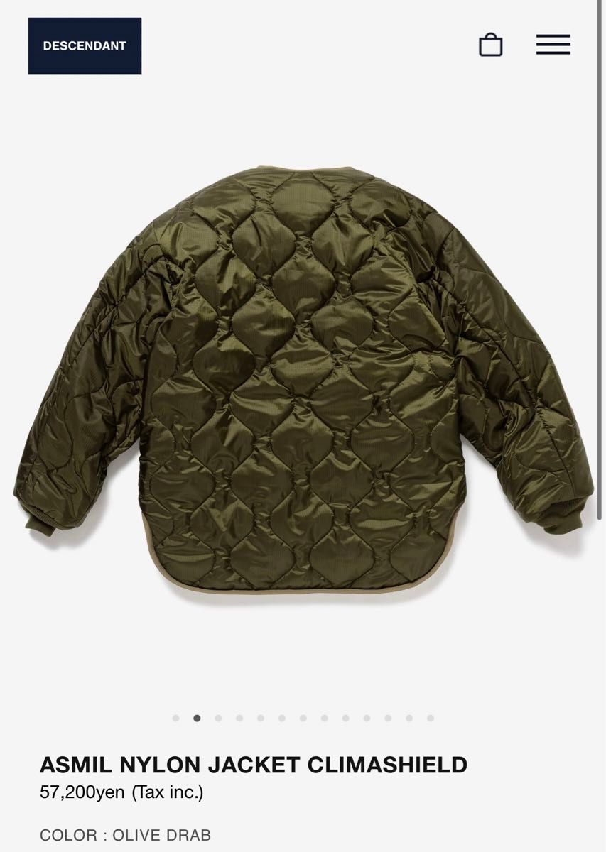 DESCENDANT ASMIL NYLON JACKET OLIVE 1|Yahoo!フリマ(旧 DESCENDANT ASMIL NYLON JACKET OLIVE 1|Yahoo!フリマ(旧