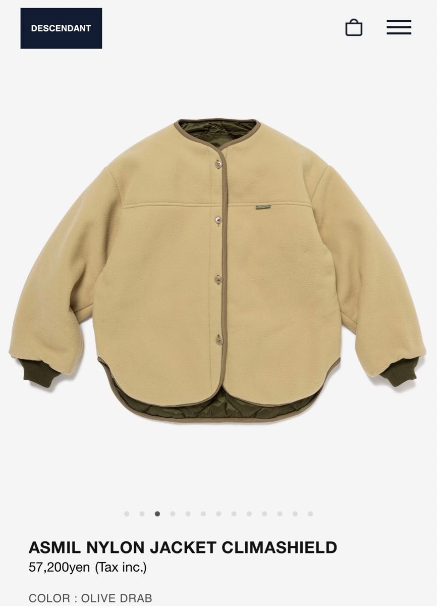 DESCENDANT ASMIL NYLON JACKET OLIVE 1|Yahoo!フリマ(旧 DESCENDANT ASMIL NYLON JACKET OLIVE 1|Yahoo!フリマ(旧