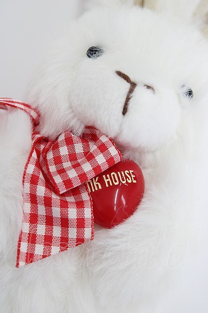 PINK HOUSE /shu gully - sweets rabbit soft toy corsage white T-23-12-11-017-LO-ZA-AS-ZS