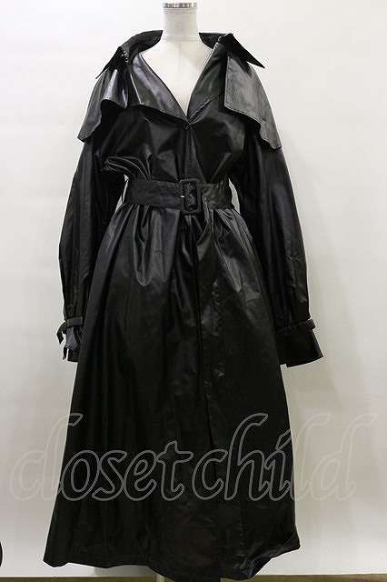 Melt the lady / wing collar trench coat Free ブラック H-24-01-08-097-PU-CO-NS-ZH_画像1