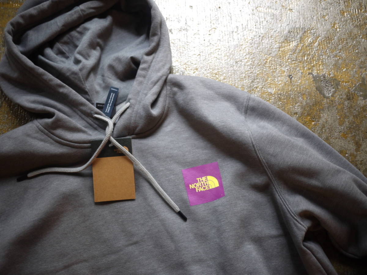 US購入 新品 XL/ノースフェイス グラフィック ロゴ スウェット パーカー THE NORTH FACE BRAND PROUD HOODIE グレー_画像4