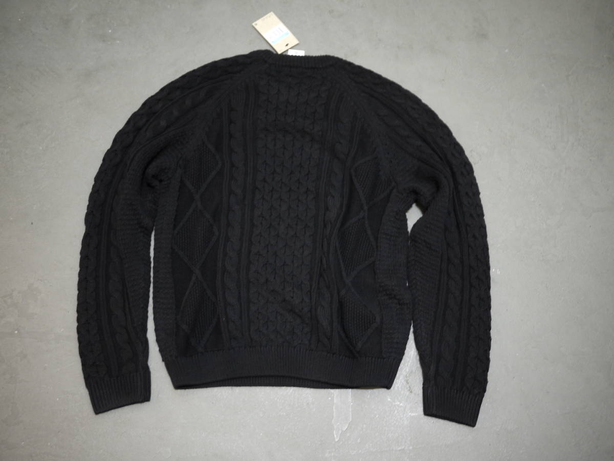 新品未使用 Lサイズ NIKE AS M NL CABLE KNIT SWEATER LS ナイキ ケーブル ニット L/S セーター ブラック 黒_画像4