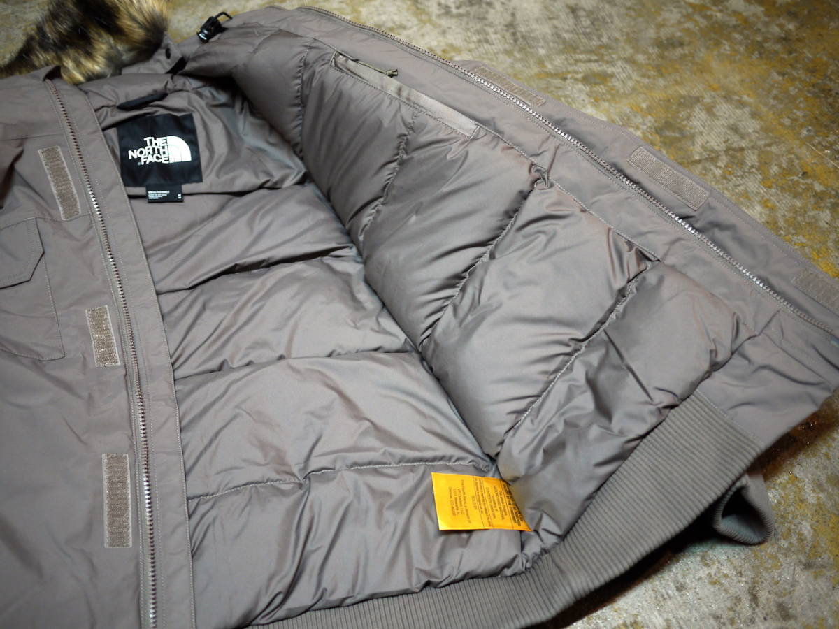 新品 撥水 DRYVENT 6万 XXL/ノースフェイス マクマード 600フィル ダウン ボンバー ジャケット The North Face McMurdo Bomber JKT F.BROWN_画像9