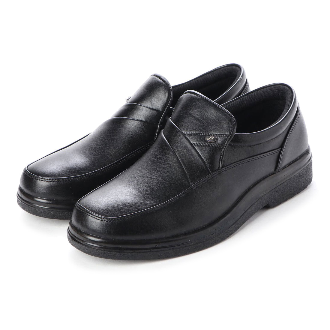 新品・送料無料！！『15113-BLK-250』おっさん靴の定番25.0cm・紳士カジュアルシューズ・ビジネスシューズ・スリッポンシューズ・幅広