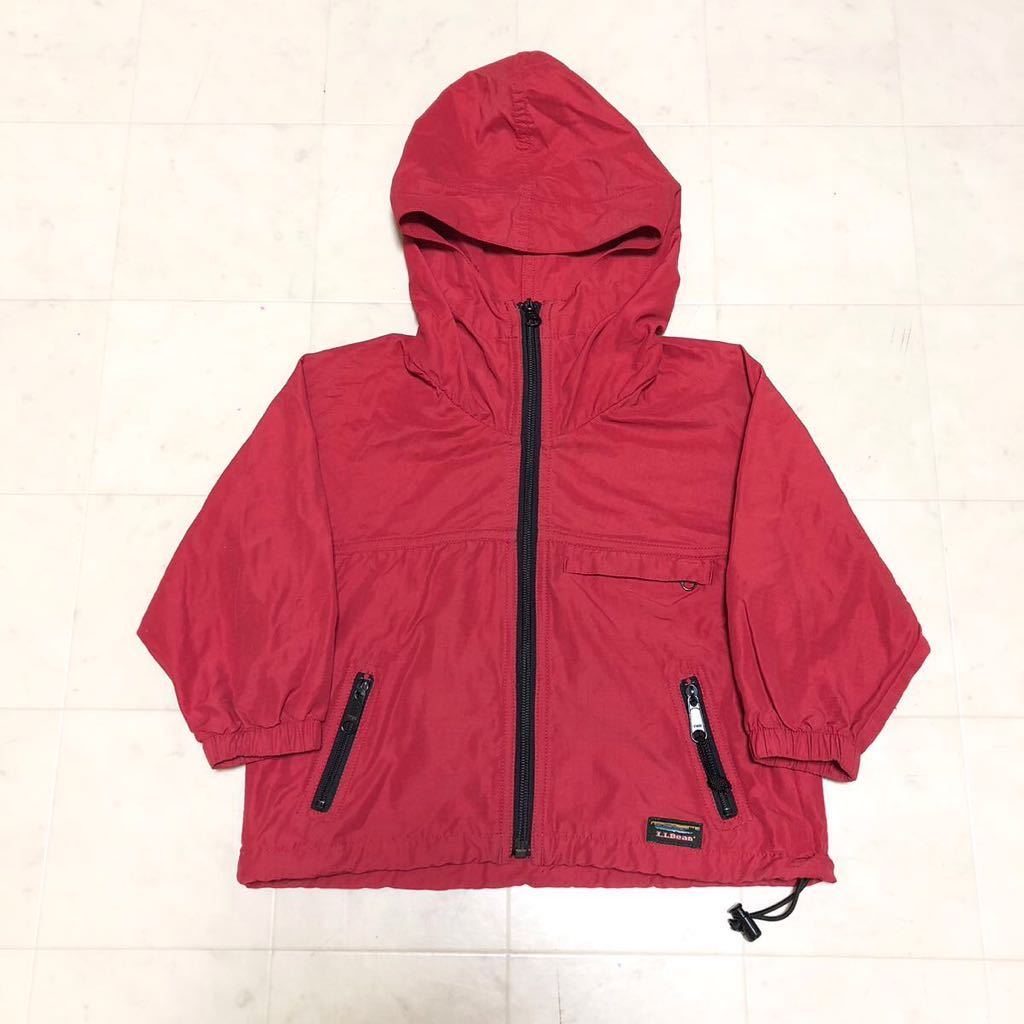 【送料360円】L.L.Bean エルエルビーン ナイロンパーカー 子供用 キッズ 2T アウトドア 古着 N-63_画像1