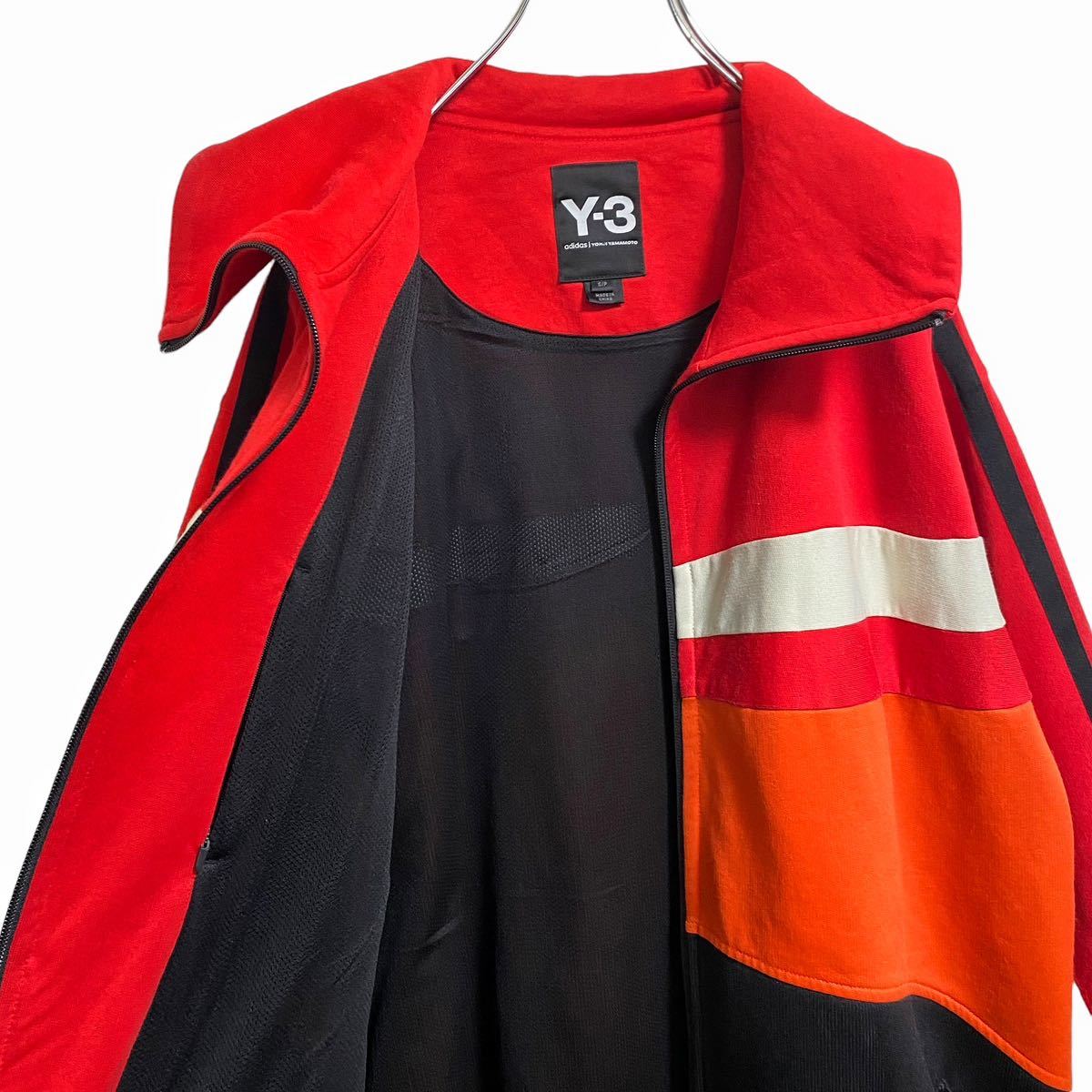 名作】 Y3 オーバーサイズ ジャージ メンズ S アディダス 黒 赤 名作】 Y3 オーバーサイズ ジャージ メンズ S アディダス 黒 赤