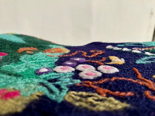 sl 入手困難 羽織物 カーディガン チュニック ニット セーター 大人可愛手編み刺 ゆったり 美しい柄 ウール100％_画像7