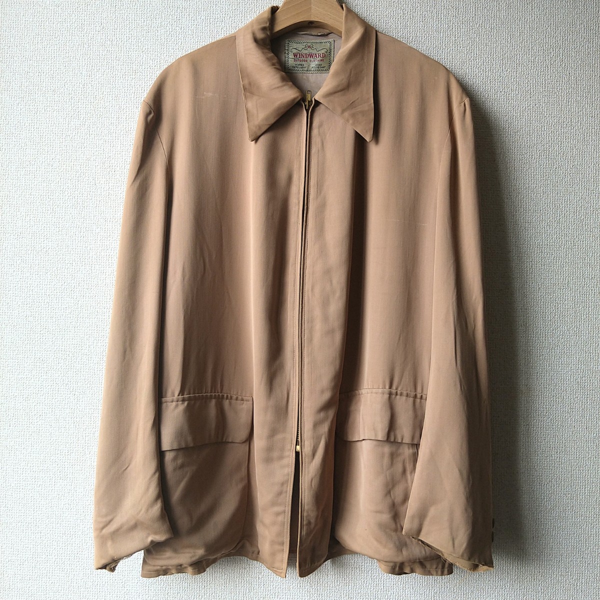 50s ヴィンテージ WINDWARD ギャバジャン レーヨン ギャバジン 50s ヴィンテージ WINDWARD ギャバジャン レーヨン ギャバジン