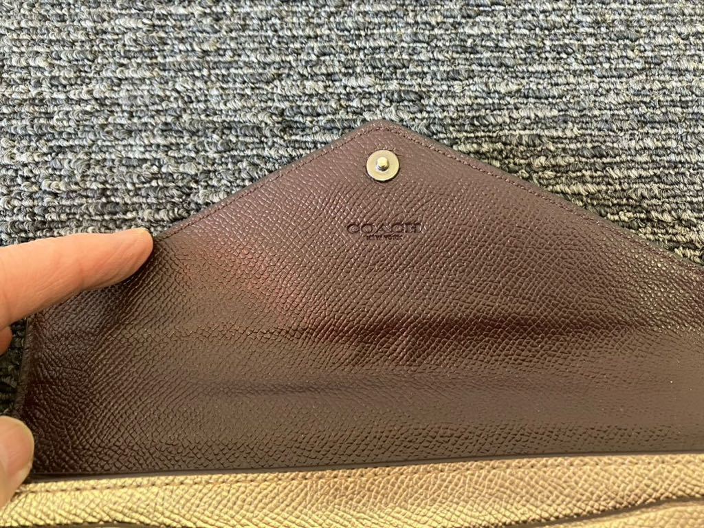 COACH コーチ 長財布 美品　箱　袋付き_画像7