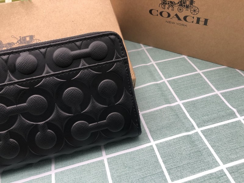 コーチ COACH 財布 長財布 新品未使用 メンズ レディース ブラック レザー ウォレット ギフト プレゼント キャンバス ブランド A202_画像5