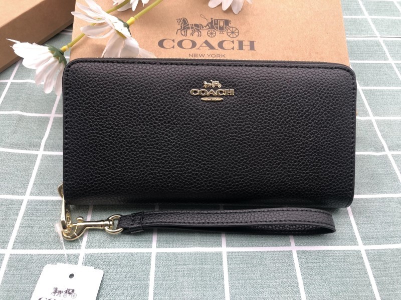 COACH コーチ 財布 長財布 新品未使用 ロゴ シグネチャー メンズ レディース ブランド 小銭入れあり レザー キャンバス ウォレット C215_画像1