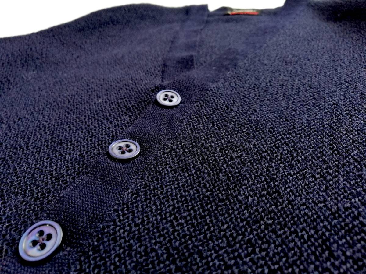  mint 50s60s England made alpaca 100% Alan Paine* Lord\'s special order cardigan navy knitted Britain UK Euro Vintagemo hair super rare 