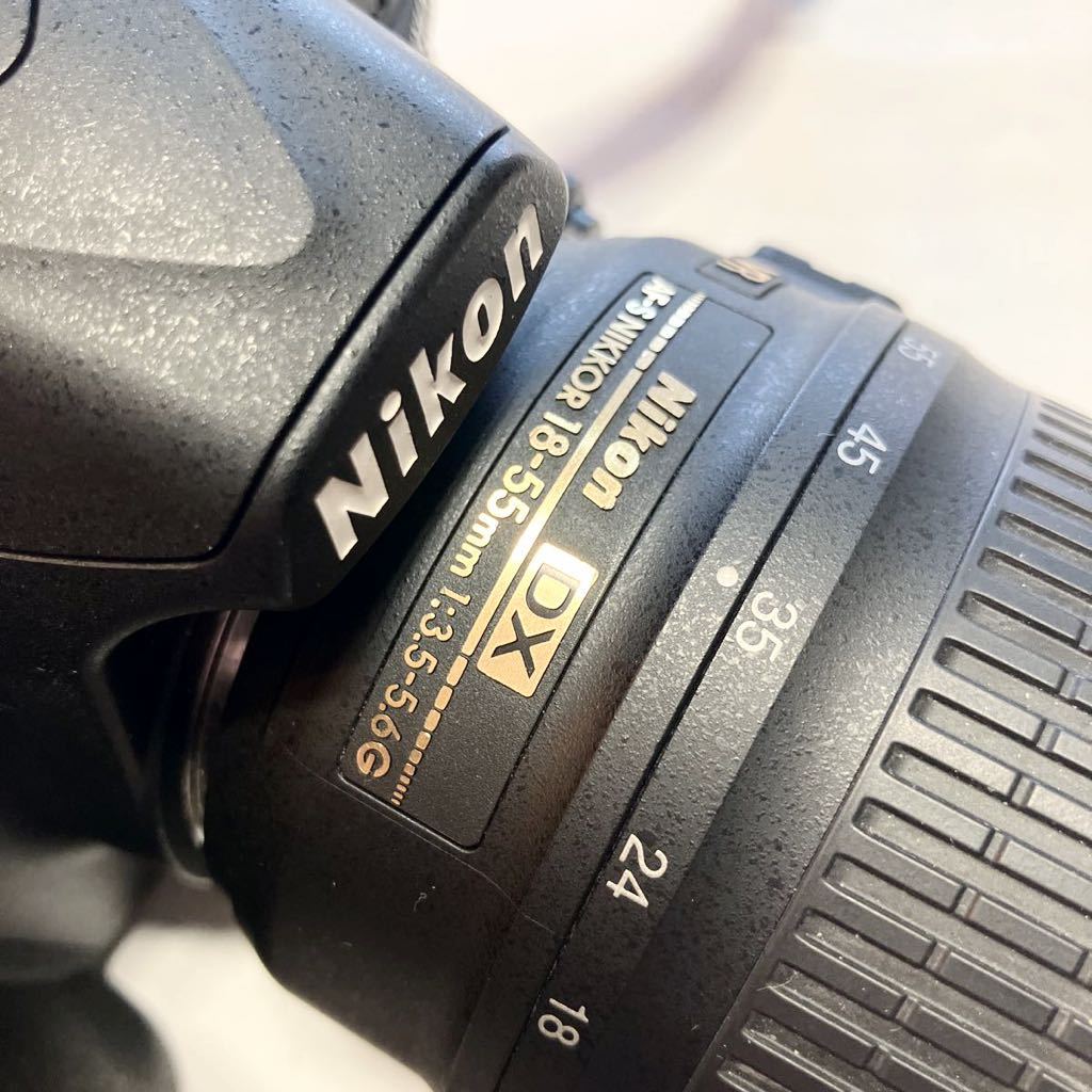 Nikon ニコン デジタル一眼レフカメラ D3100 レンズ 充電器 SDカード付 訳あり_画像3