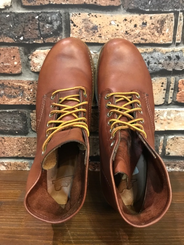 G701 メンズブーツ REDWING 9105 PLAIN TOE レッドウイング プレーントゥ 人気 おしゃれ アメカジ 定番 ブラウン (80)/ 27.0cm_画像6