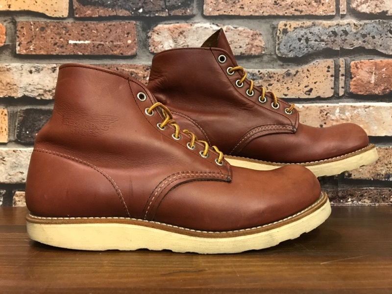 G701 メンズブーツ REDWING 9105 PLAIN TOE レッドウイング プレーントゥ 人気 おしゃれ アメカジ 定番 ブラウン (80)/ 27.0cm_画像3