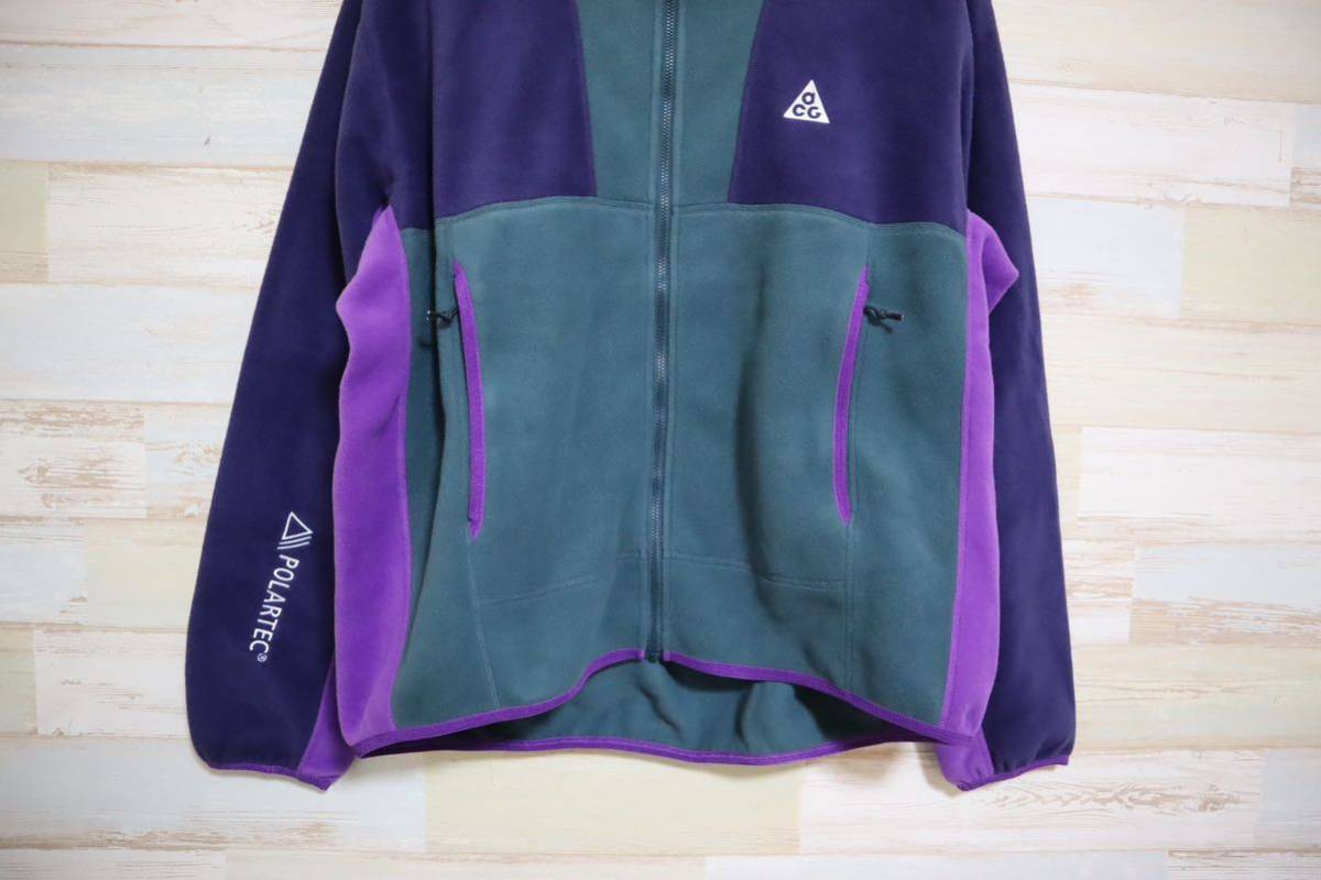 新品 Mサイズ　ナイキ ACG NIKE ACG WOLF TREE FULLZIP HOODIE JACKET ポーラーテック　フルジップ　フリースパーカー　FB8083-328