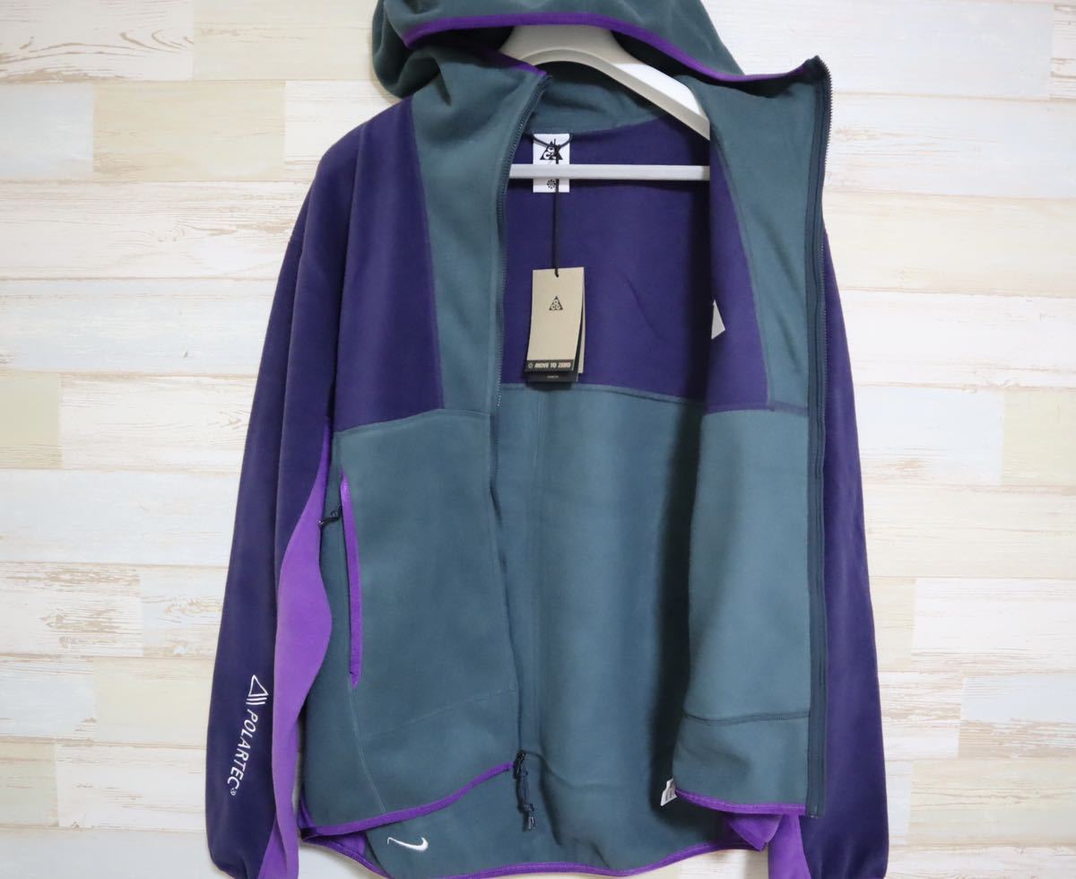 新品 Mサイズ　ナイキ ACG NIKE ACG WOLF TREE FULLZIP HOODIE JACKET ポーラーテック　フルジップ　フリースパーカー　FB8083-328