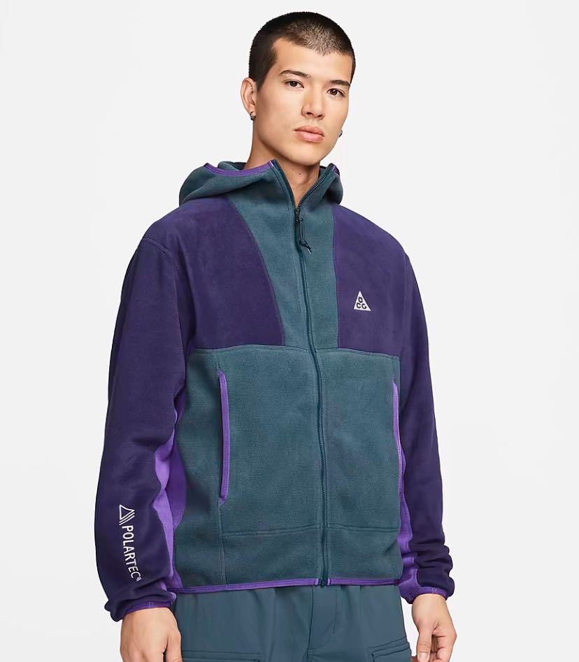 新品 Mサイズ　ナイキ ACG NIKE ACG WOLF TREE FULLZIP HOODIE JACKET ポーラーテック　フルジップ　フリースパーカー　FB8083-328