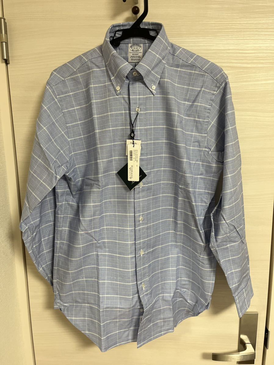 新品未使用タグ付 シャツ Oブルックスブラザーズ 米国製 brooksbrothers チェックシャツ 長袖シャツ