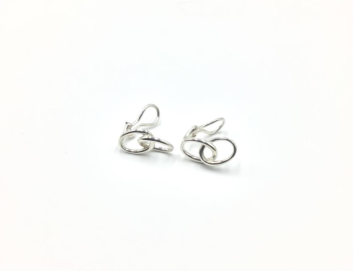 Tiffany&Co. &Co. Tiffany L sa Pele ti Dub Leroux p silver SV925 earrings 
