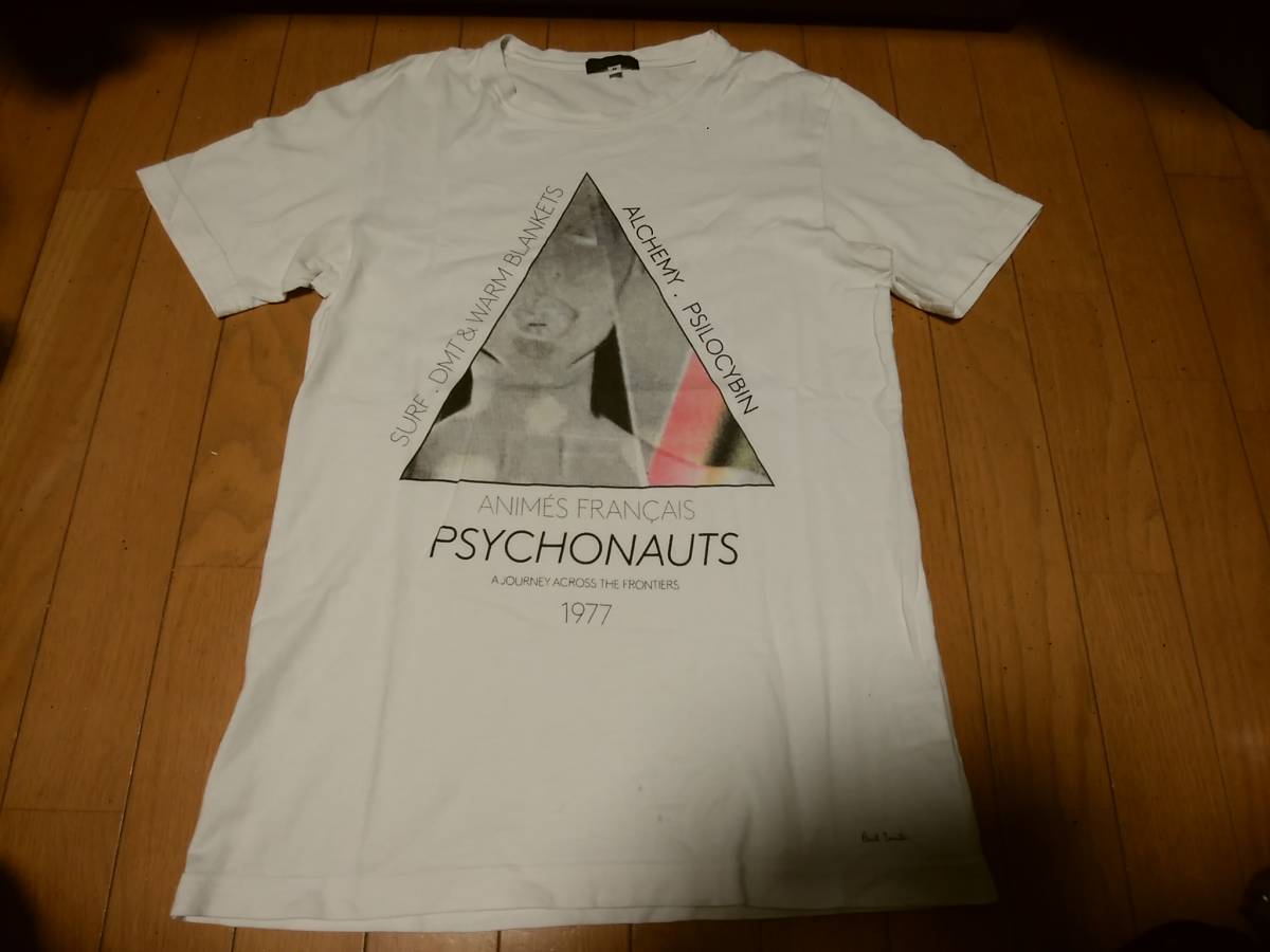 【PaulSmith ポールスミス】TシャツM 日本製 「PSYCHONAUTS」プリント 限定 人気アイテム_画像1