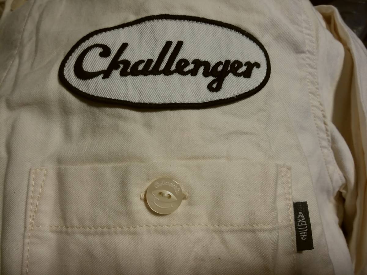 【CHALLENGER チャレンジャー 】長袖ワークシャツL 日本製 楕円形ワッペン刺繍デザイン入り 限定 人気アイテムの画像4