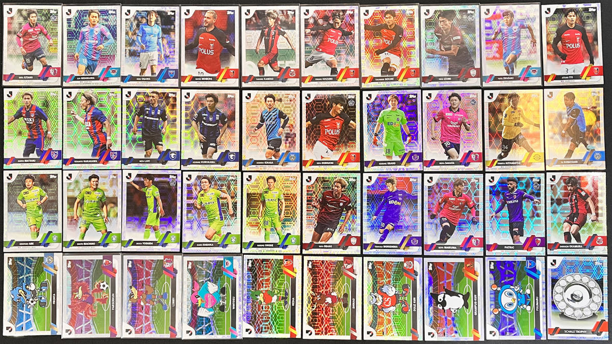 (Y86)2023 Topps J-league Flagship Silver Parallel 40 Card set Jリーグ パラレル 40枚 #北野颯太 #松木玖生【￥1～スタート多数出品中】_画像1