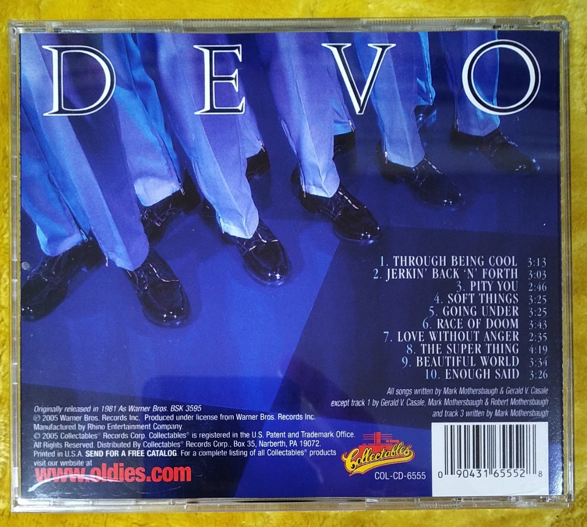 DEVO New Traditionalists 旧規格輸入盤中古CD ディーヴォ ニュー・トラディショナリスツ ディーボ COL-CD-6555_画像2