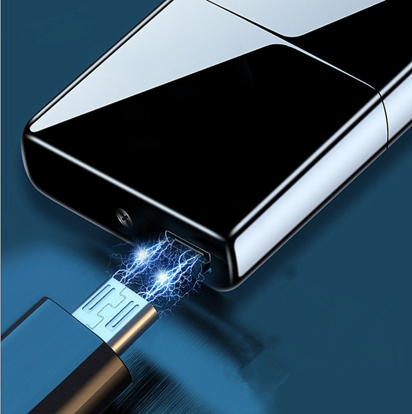 防風プラズマライター シングルアーク USB充電式 電気 強力 金属 コンパクト 防風 軽量 薄型_画像4