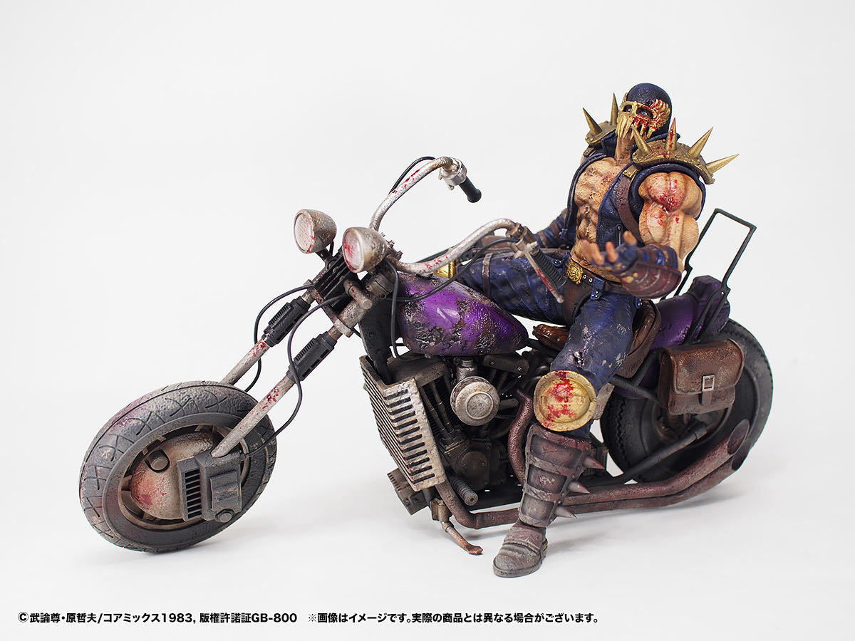 1円〜 新品 北斗究極造形シリーズ ジャギ & バイク 激闘版 キャスト製 フィギュア 北斗の拳 spiceseed ccp 匠 スタチュー スパイスシード_画像2