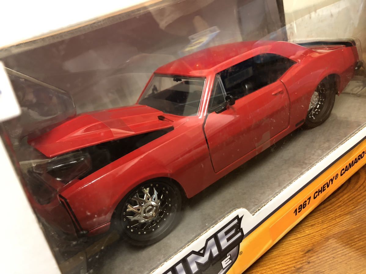 99YC169 JadaTOYS BIGTIME MUSCLE 1/24スケール ダイキャストメタル 1967 CHEVY CAMARO ミニカー モデルカー_画像6